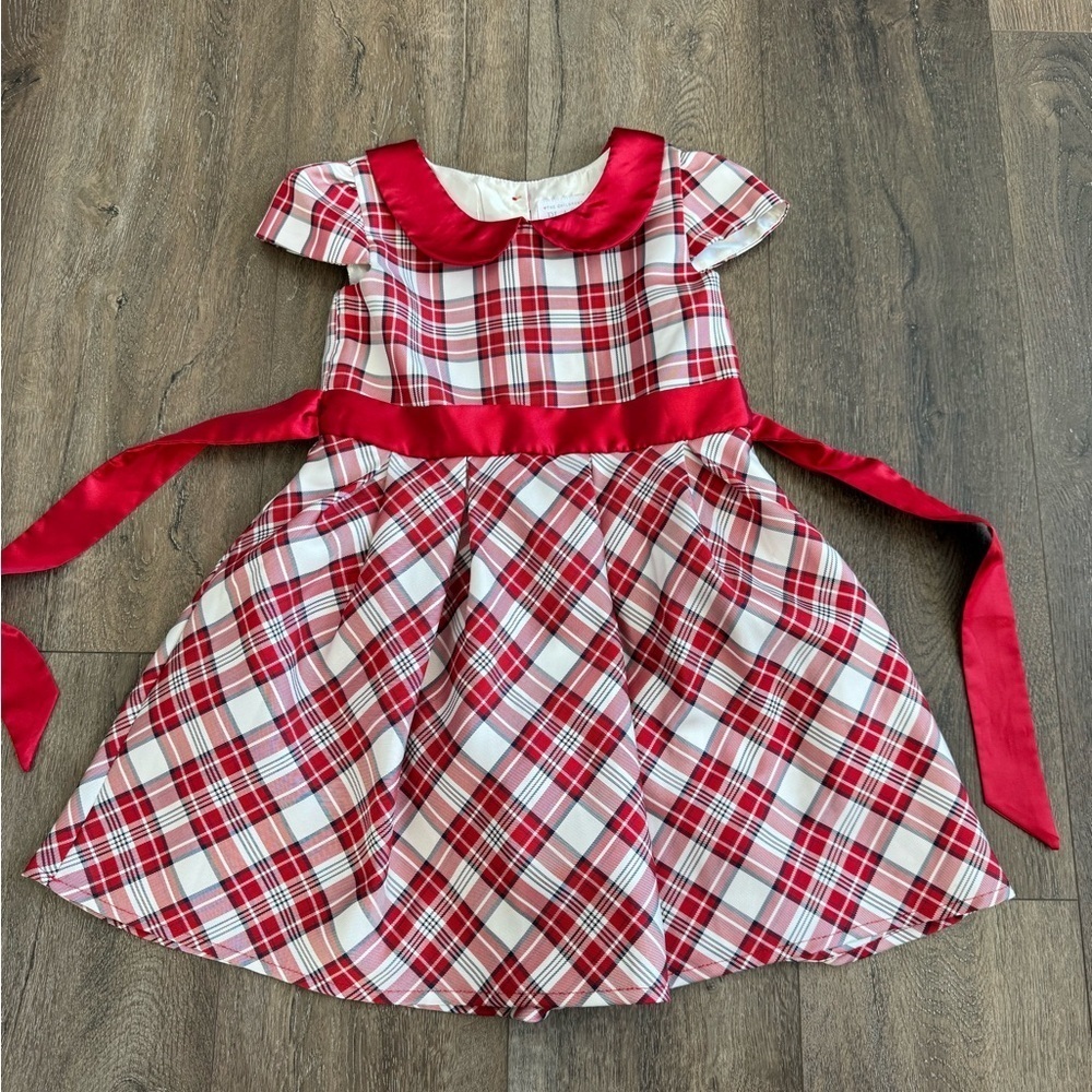 The Children's Place Red and White Plaid Dress